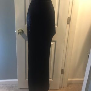 GLITTER VELVET MAXI SKIRT